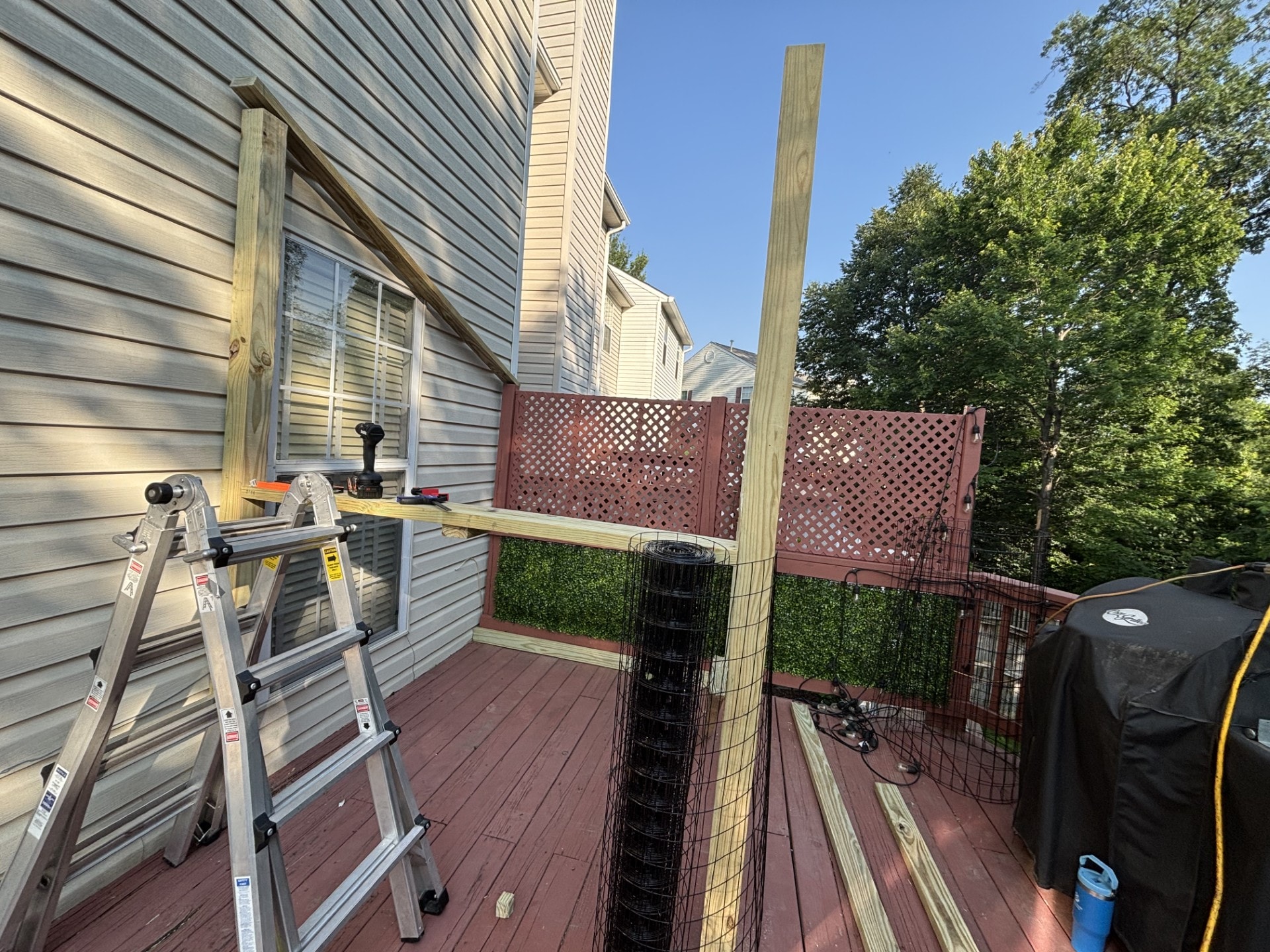 Deck Catio Build — before